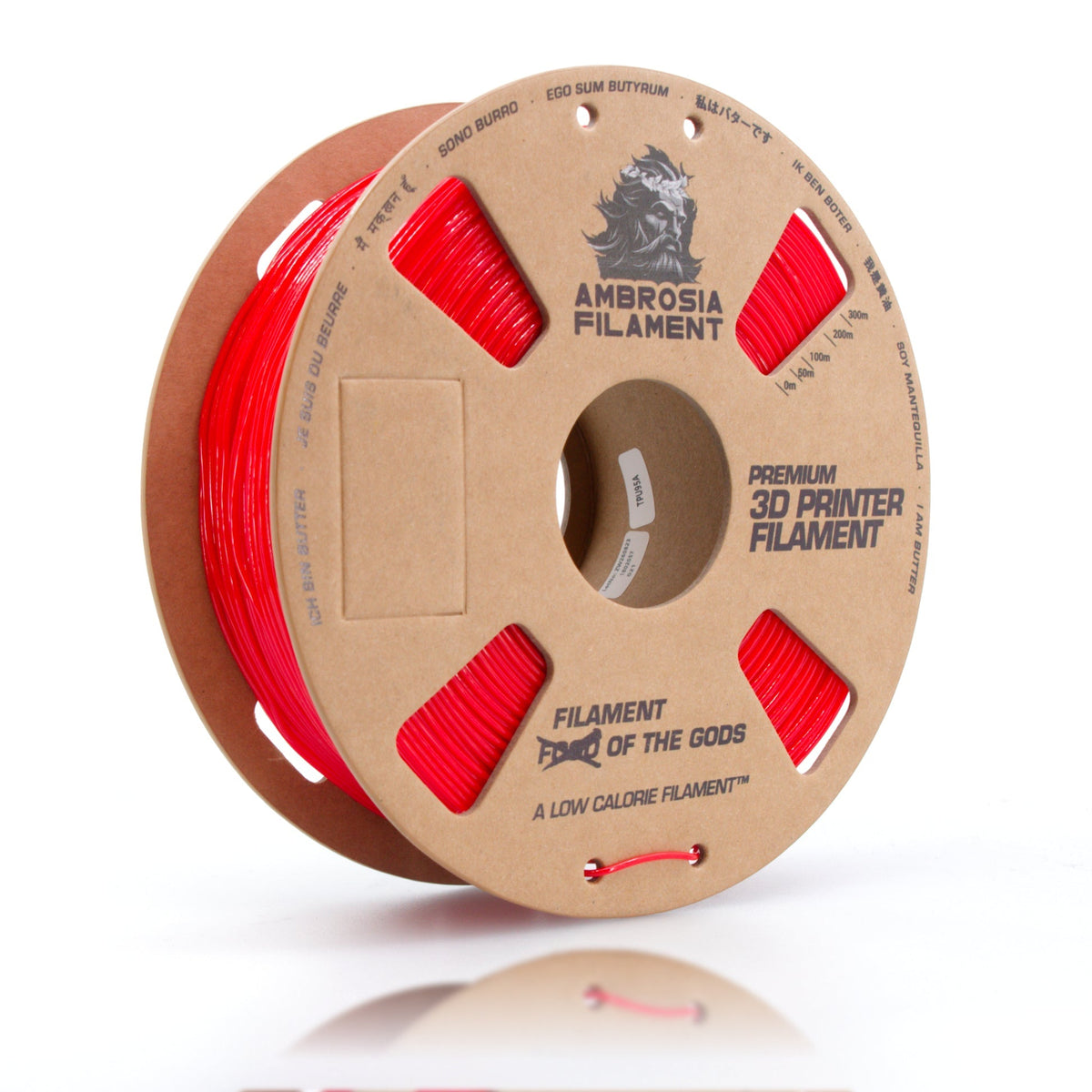 AMBROSIA TPU 95 Filament of the Gods - 1KG Cardboard Spools Premium 3D Printing Filament TPU95   Filament   3DPrintiverse.com