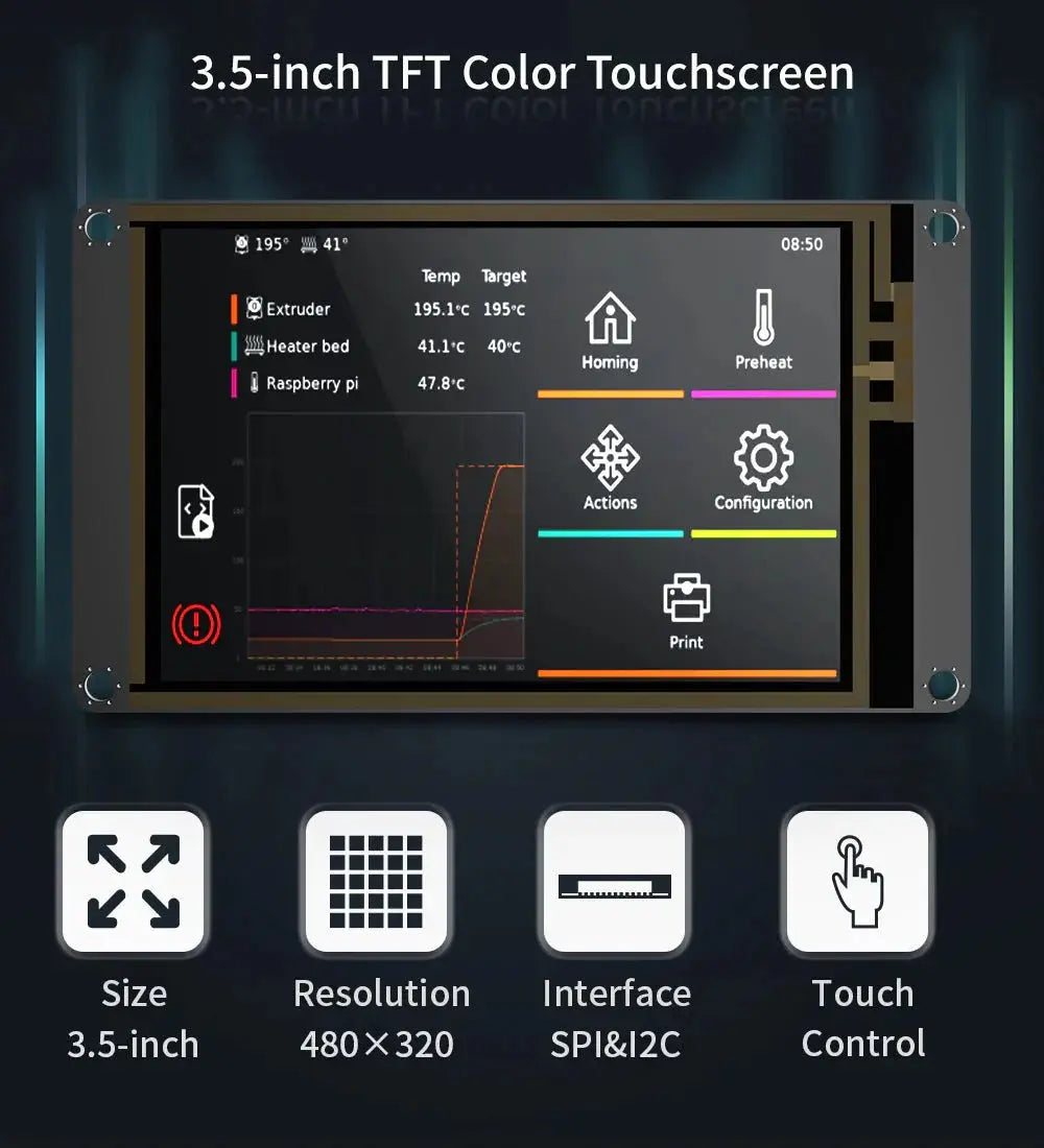 Touch Screen Display 3.5-inch TFT35 SPI (BTT)      3DPrintiverse.com