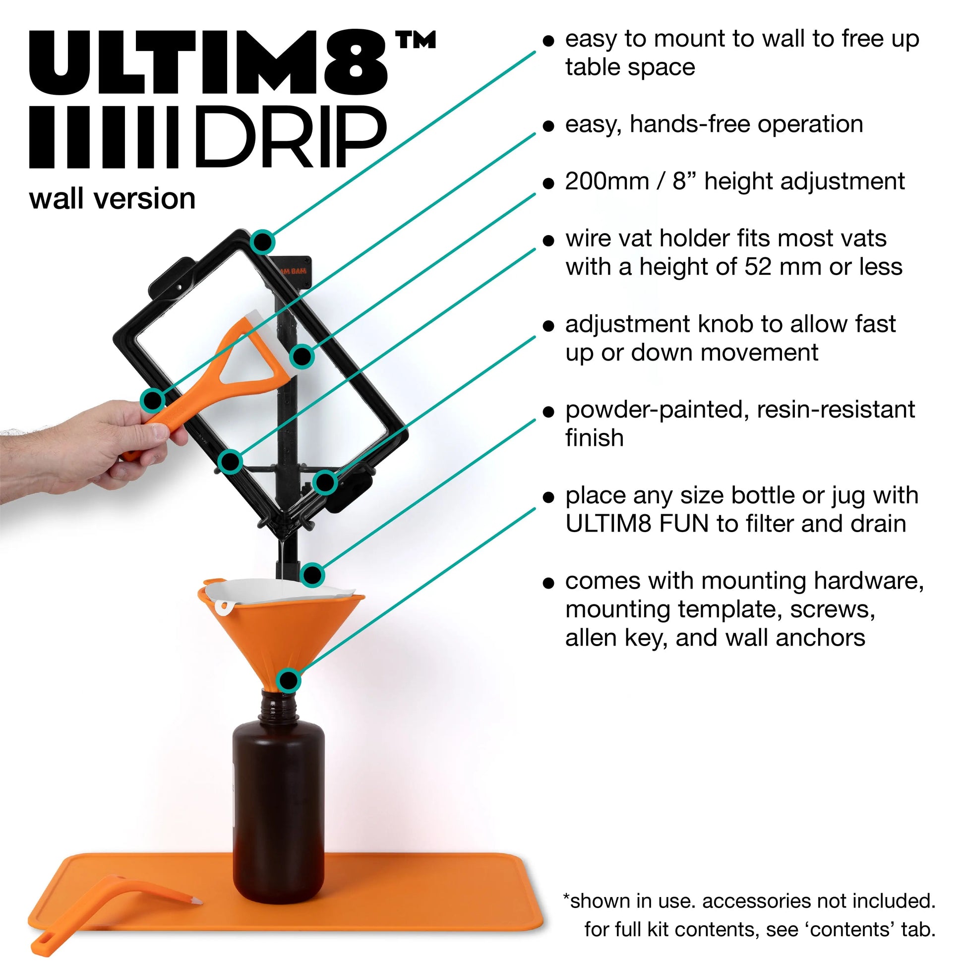 ULTIM8™ DRIP - Wall Version   Resin Tool   3DPrintiverse.com