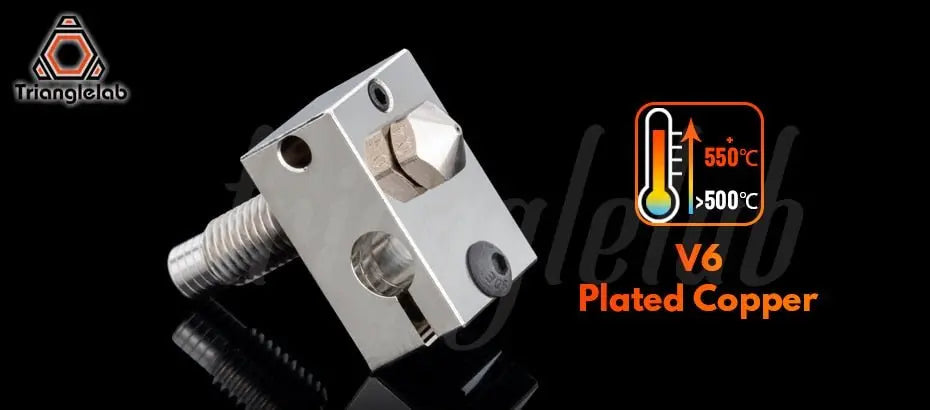 V6 Plated Copper / Titanium Alloy Hotend Kit      3DPrintiverse.com