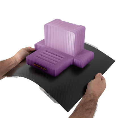 Flexi Plate with Carbon Fiber - Bambu Lab A1, X1, P1 - 258 x 258 Wham Bam Systems