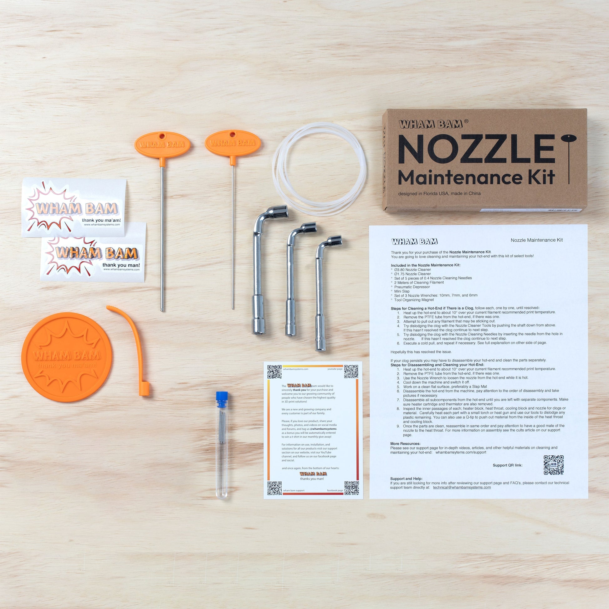 Nozzle Maintenance Kit Wham Bam Systems