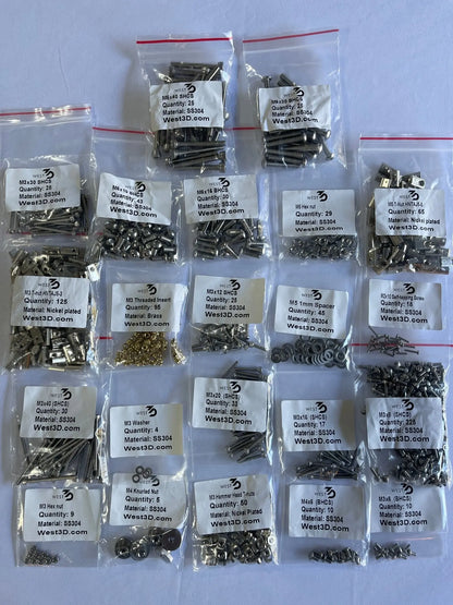 West3D Stainless Steel Fastener Kit for Voron 2.4 (BDF)   Fasteners  64.99 3DPrintiverse.com
