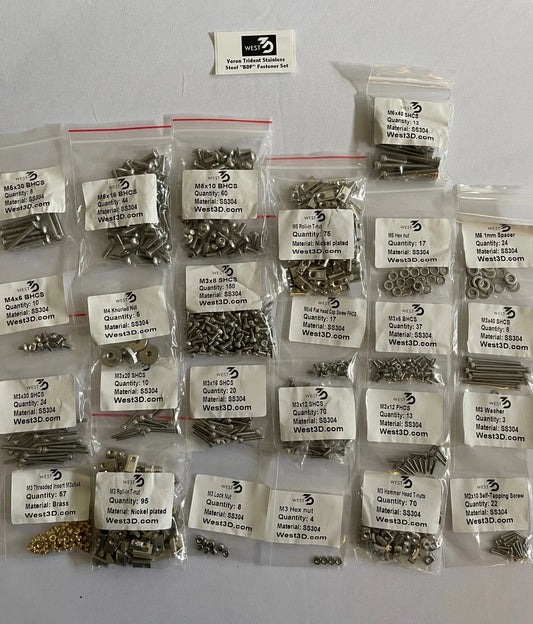West3D Stainless Steel Fastener Kit for Voron Trident (BDF)   3D Printer Accessories   3DPrintiverse.com