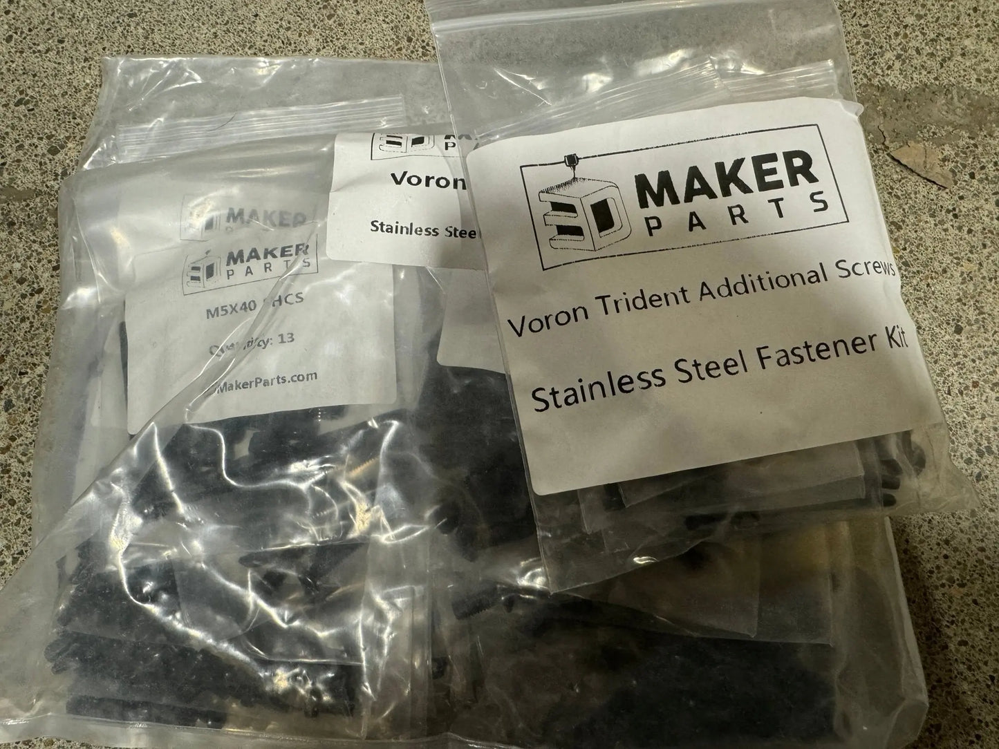 West3D Stainless Steel Fastener Kit for Voron Trident (BDF)   3D Printer Accessories  64.99 3DPrintiverse.com