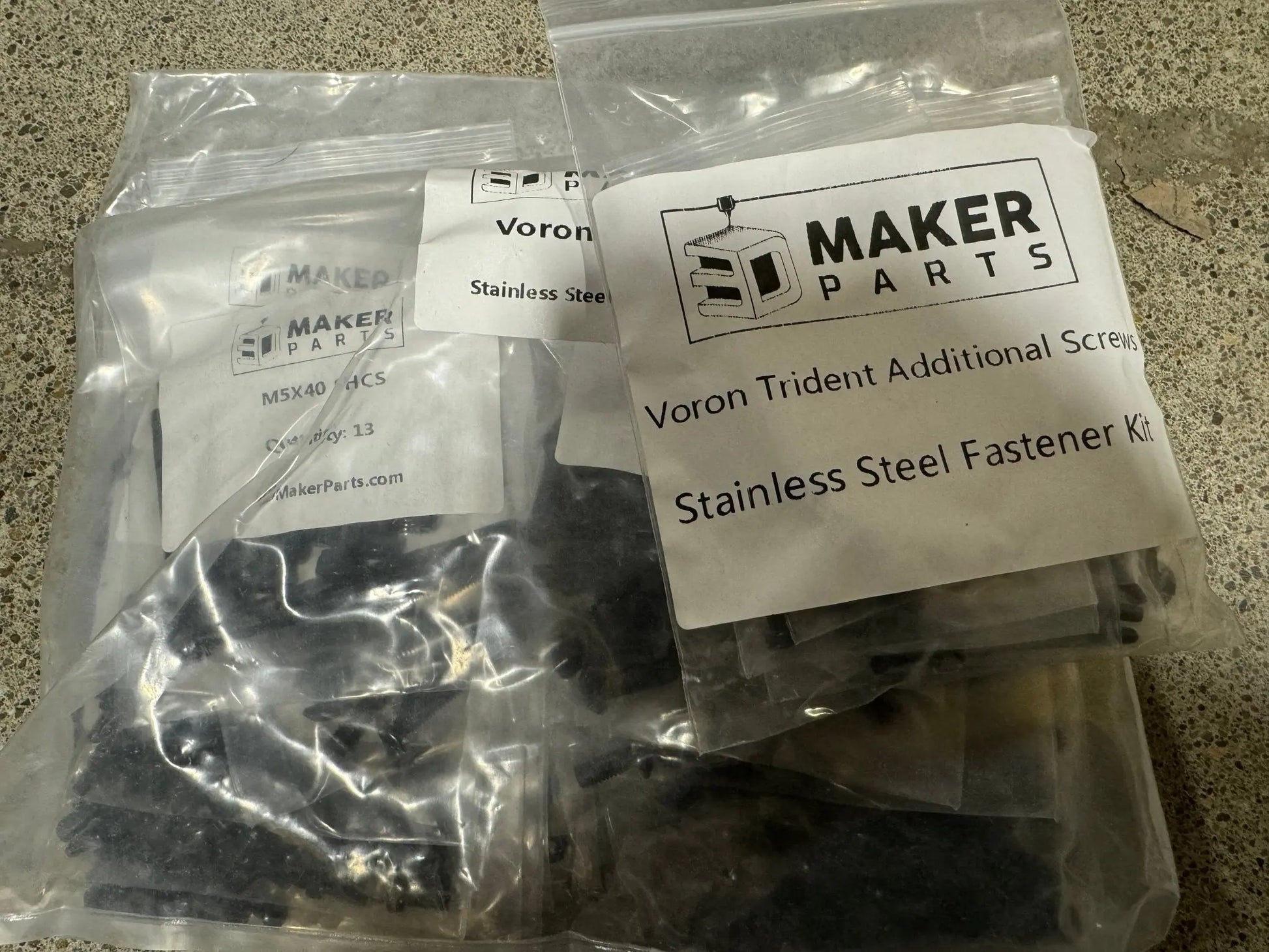 West3D Stainless Steel Fastener Kit for Voron Trident (BDF)   3D Printer Accessories  64.99 3DPrintiverse.com