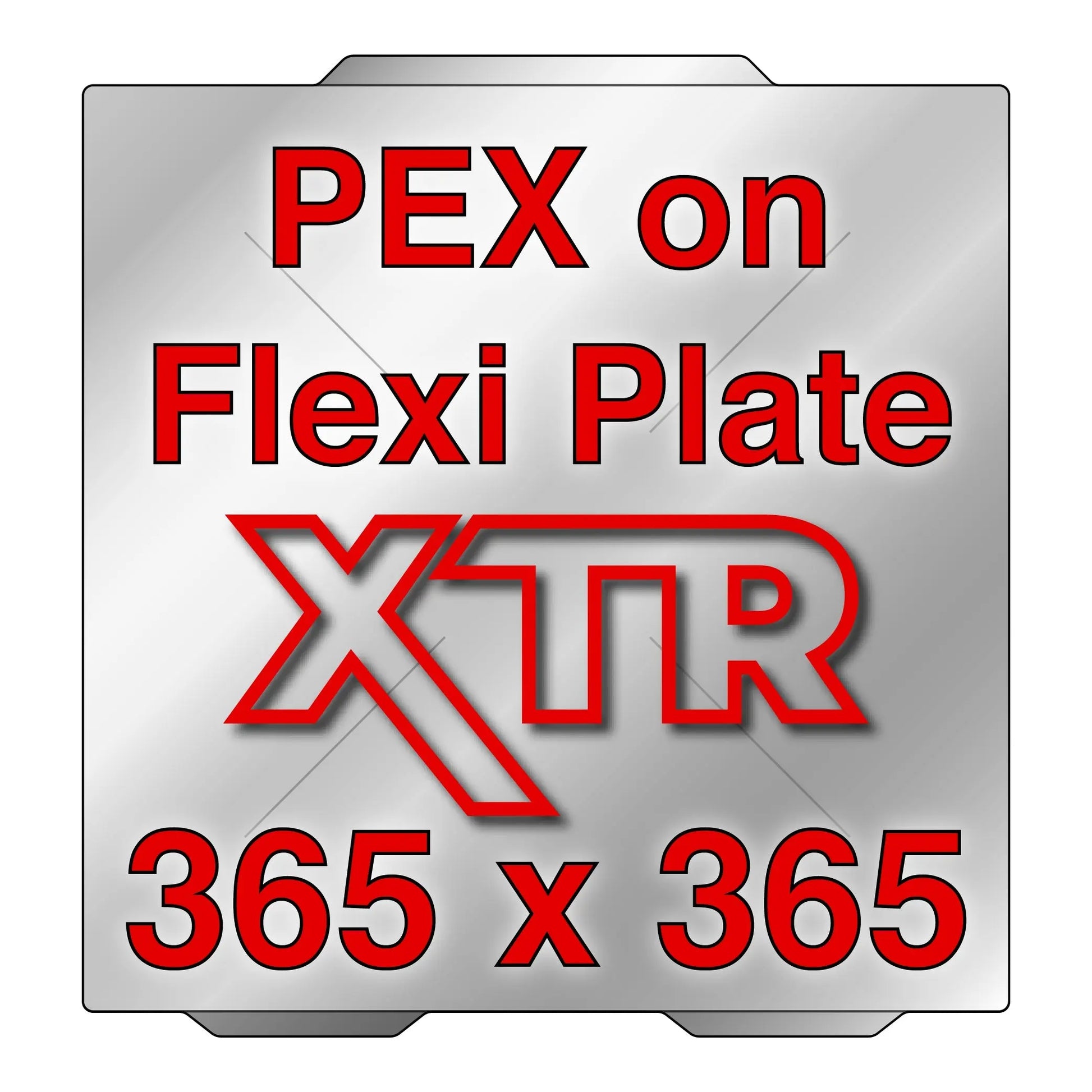 XTR Flexi Plate with PEX - Prusa XL - 365 x 365   PEX on XTR Flexi Plate   3DPrintiverse.com
