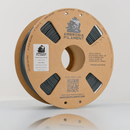 AMBROSIA ASA-GF Glass Filled ASA Filament of the Gods - 1KG Bambu AMS Friendly Cardboard Spools Premium 3D Printing Filament West3D Printing