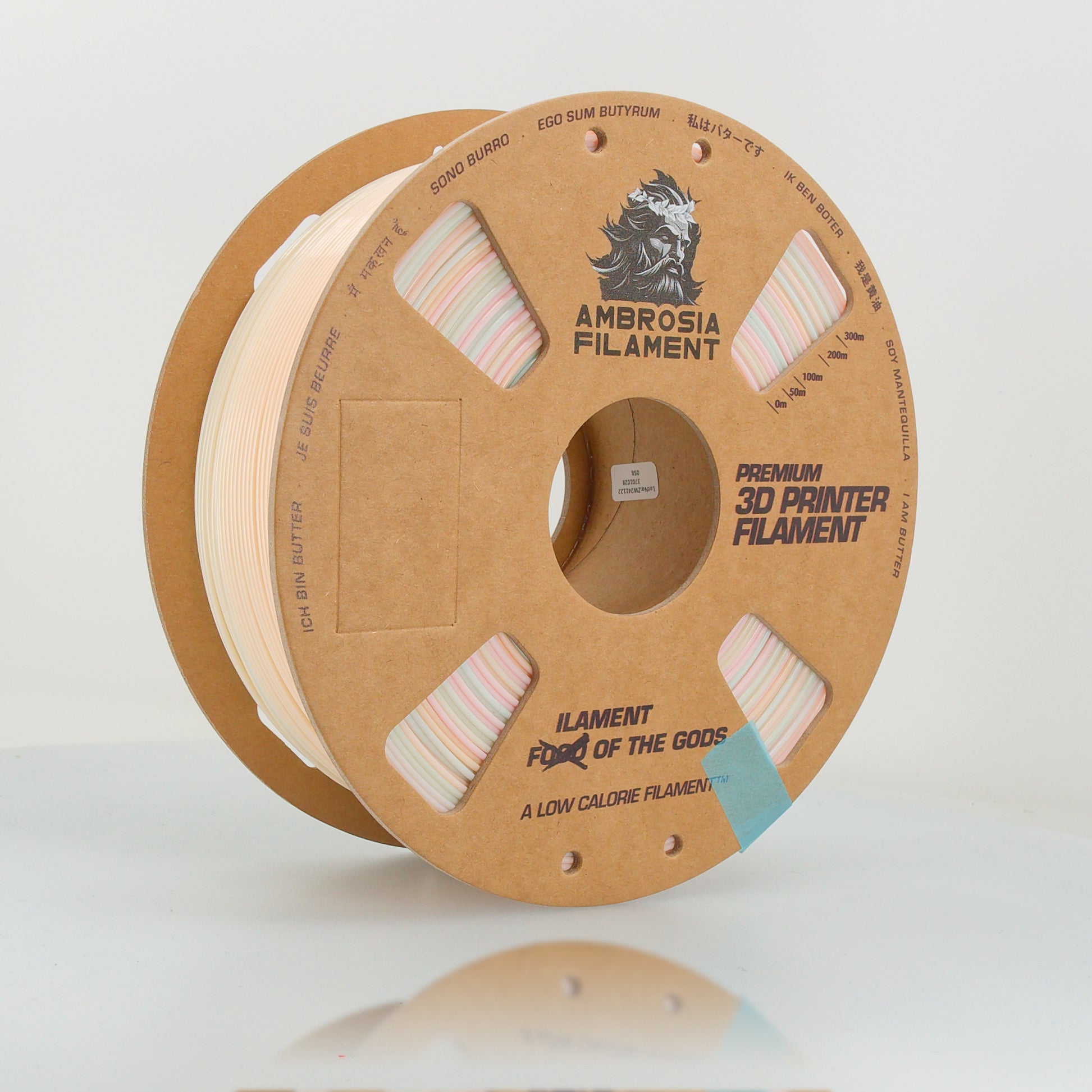 AMBROSIA PLA Filament of the Gods - 1KG Bambu AMS Friendly Cardboard Spools Premium 3D Printing Filament West3D Printing