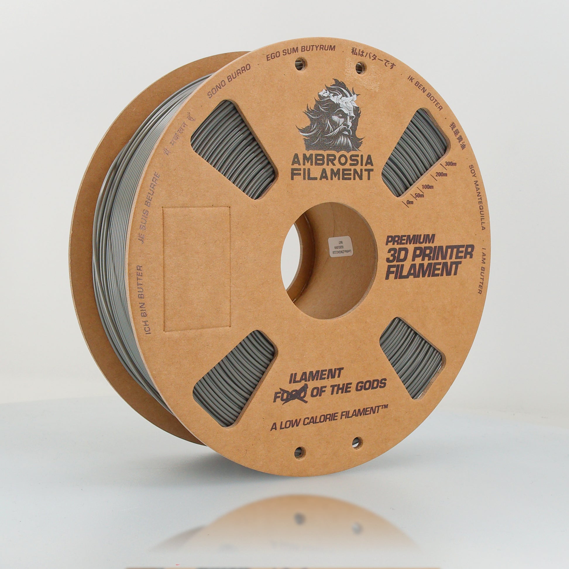 AMBROSIA PLA Filament of the Gods - 1KG Bambu AMS Friendly Cardboard Spools Premium 3D Printing Filament West3D Printing