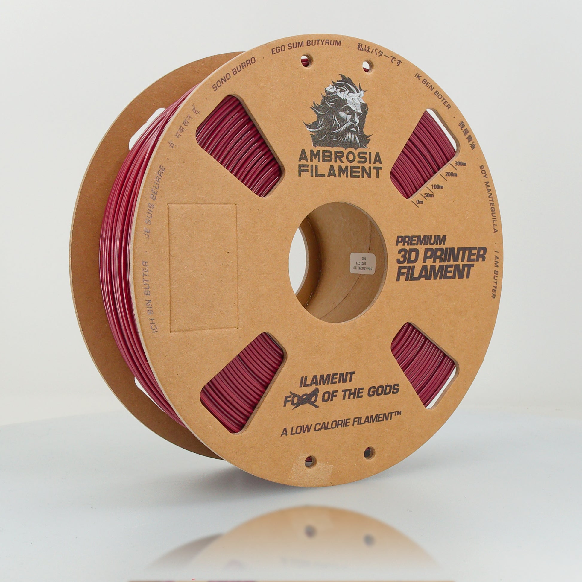 AMBROSIA PLA Filament of the Gods - 1KG Bambu AMS Friendly Cardboard Spools Premium 3D Printing Filament West3D Printing