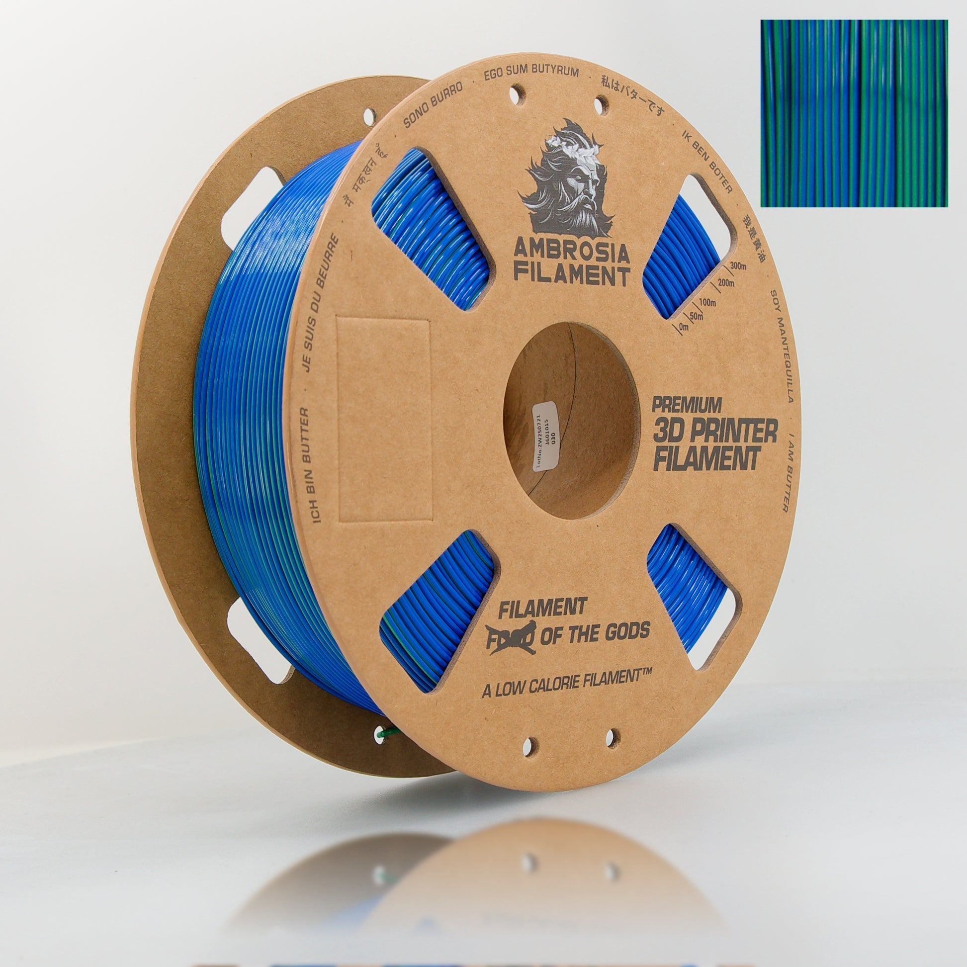 AMBROSIA SILK PLA Filament of the Gods - 1KG Bambu AMS Friendly Cardboard Spools Premium 3D Printing Filament   Filament   3DPrintiverse.com