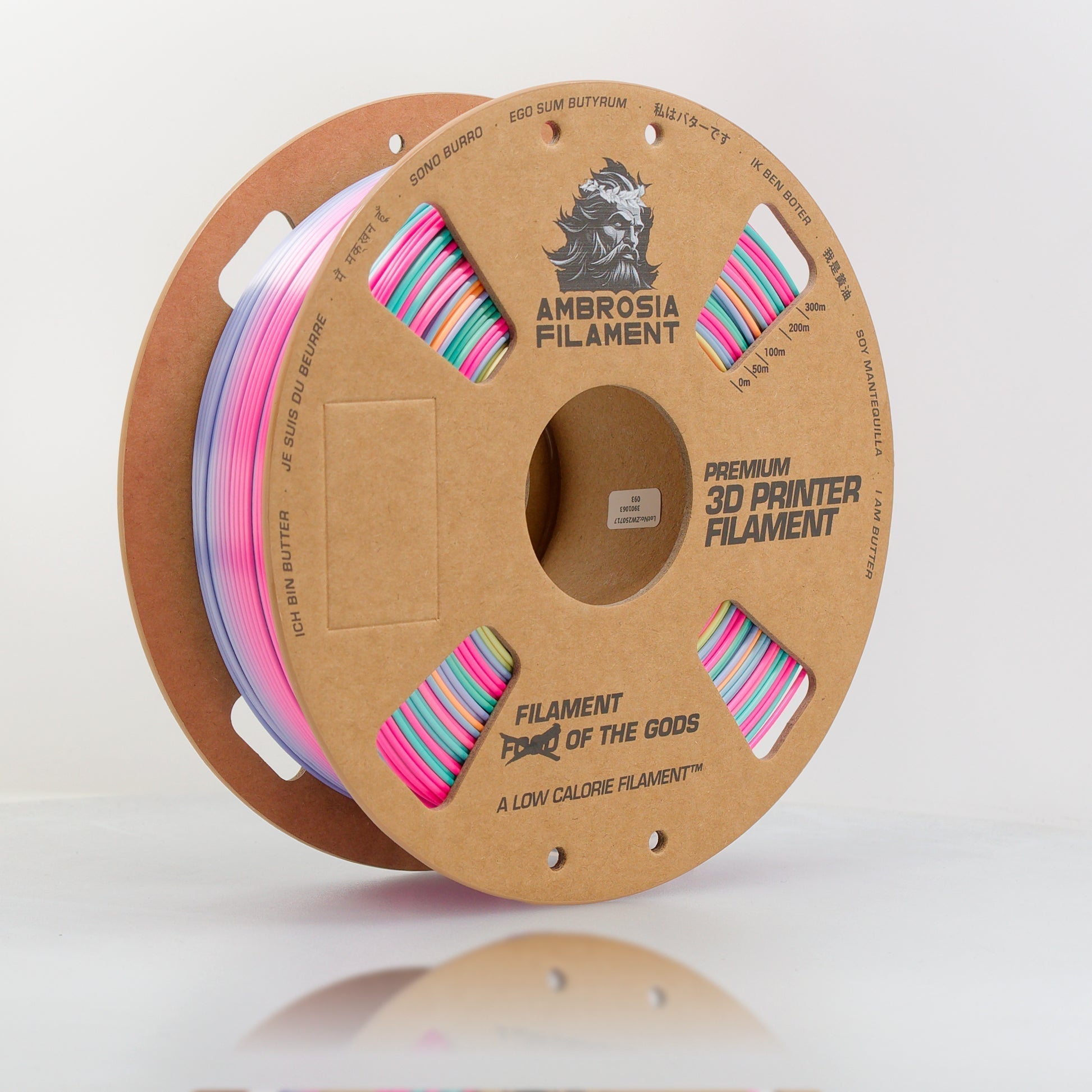 AMBROSIA SILK PLA Filament of the Gods - 1KG Bambu AMS Friendly Cardboard Spools Premium 3D Printing Filament   Filament   3DPrintiverse.com