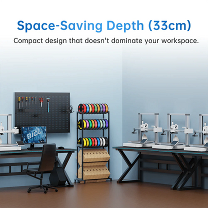 Biqu Panda Filament Storage Feed Rack 5-tier holds 40+ 1kg spools   3D Printer Accessories   3DPrintiverse.com