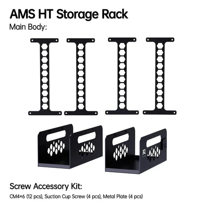 Biqu Panda Perch H2 and HT Add-on - Aluminum Mount for Two AMS and Multiple AMS HT for Bambu Lab H Series 3D Printer (H2D H2C H2S)   3D Printer Accessories   3DPrintiverse.com