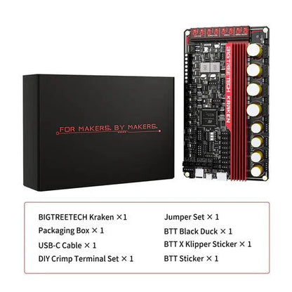 BTT Kraken Ultra High Performance High Current 8-Axis / Stepper Controller Board / 3D Printer Control System West3D Printing