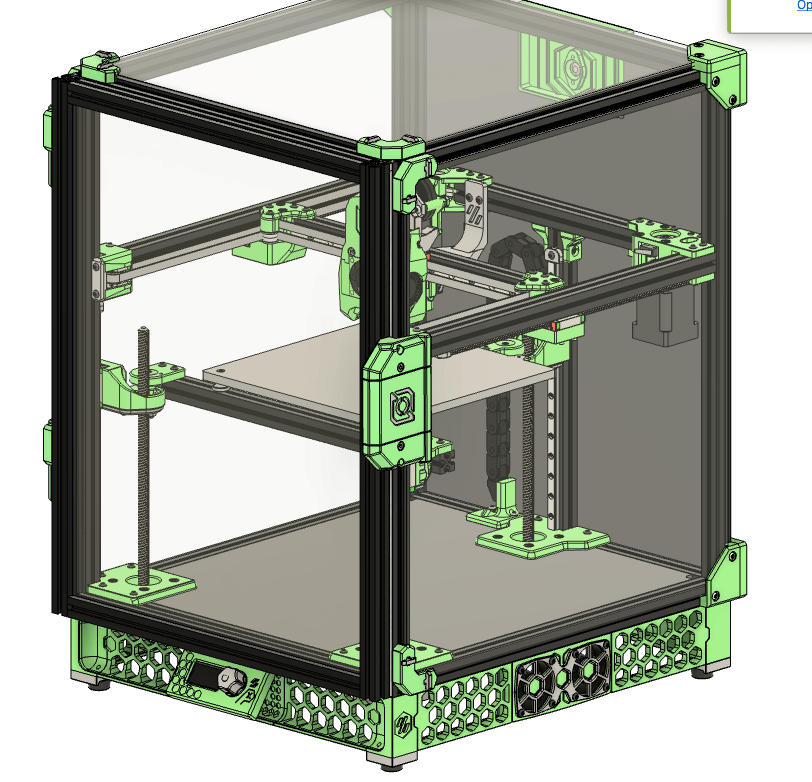 Colony Clacker Door Kit for Salad Fork with or without Panel (Fridge Door / Clicky-Clack) by LDO Systems   Frame   3DPrintiverse.com