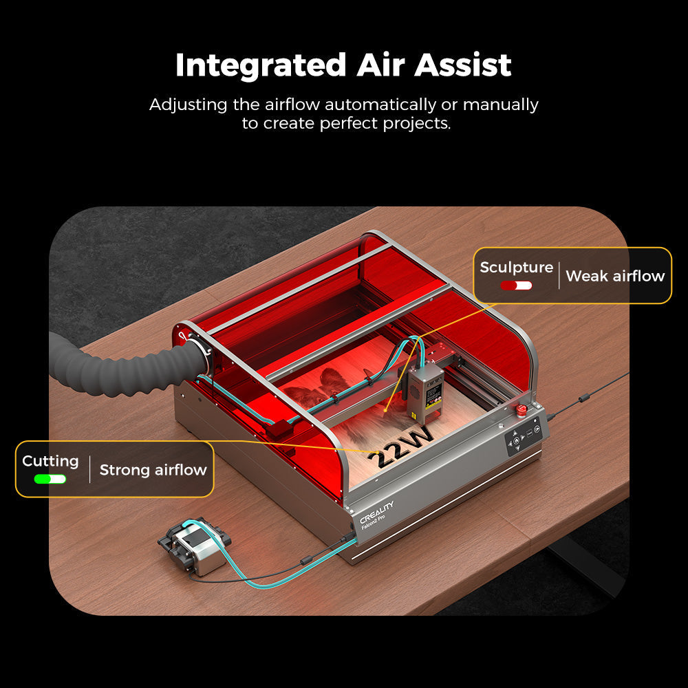 Falcon2 Pro Enclosed Laser Engraver & Cutter Creality Official Store