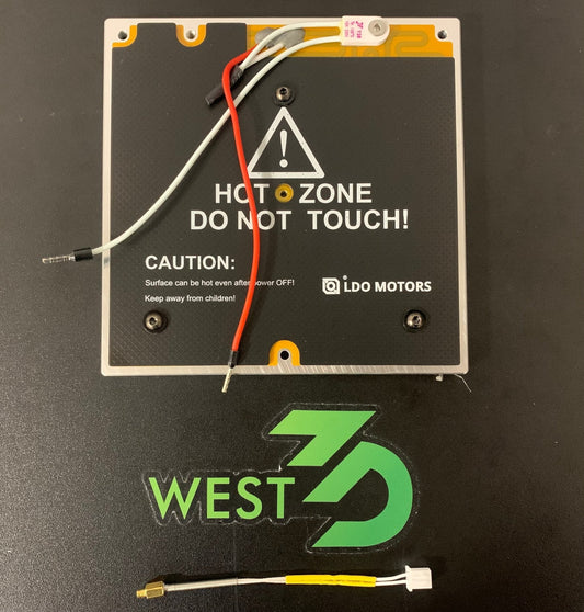 LDO Polyimide Heater, Aluminum Bed and optional 200W PSU (for V0/V0-S1) West3D Printing