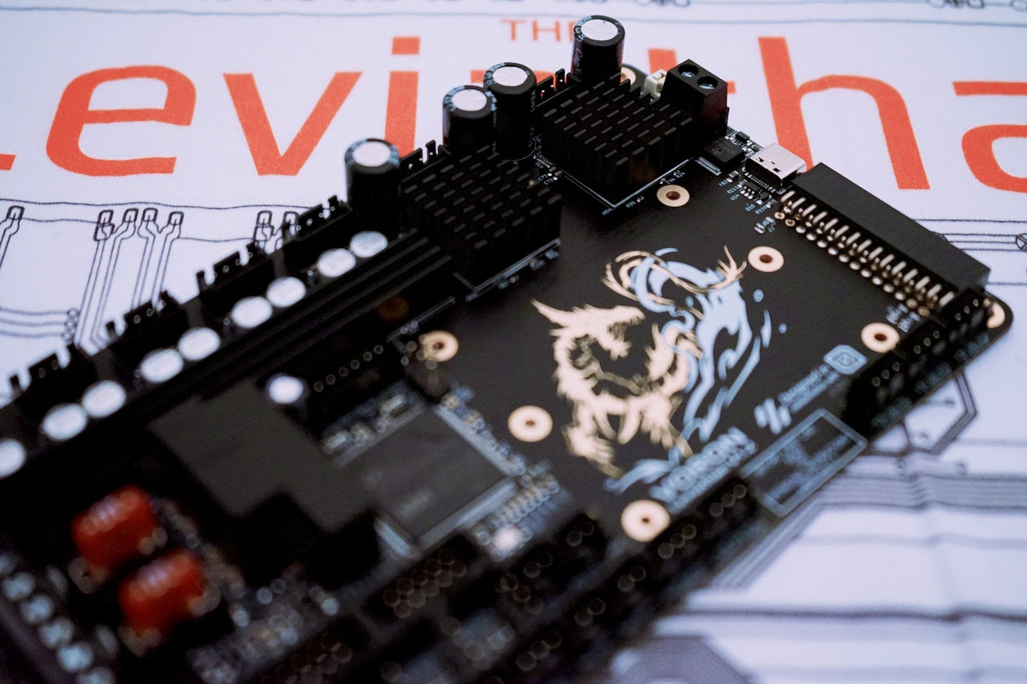 Leviathan Controller Board MCU by JNP, Voron Design and LDO Motors for Klipper Printers West3D Printing