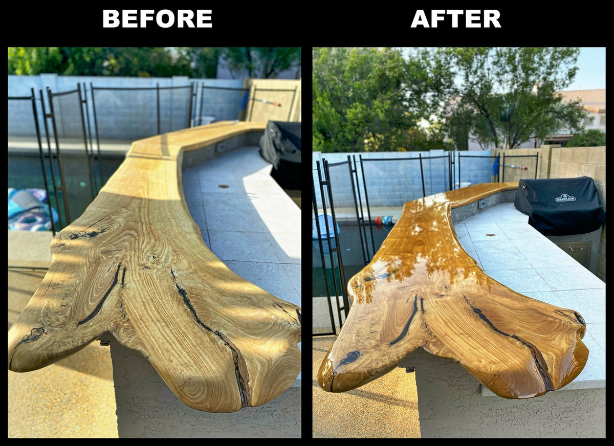 Bar Top and Table Top Clear Epoxy Resin 2 Quarts   Protective Coatings & Sealants   3DPrintiverse.com