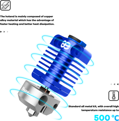 Phaetus Dragonfly Hotend (BMS) West3D Printing
