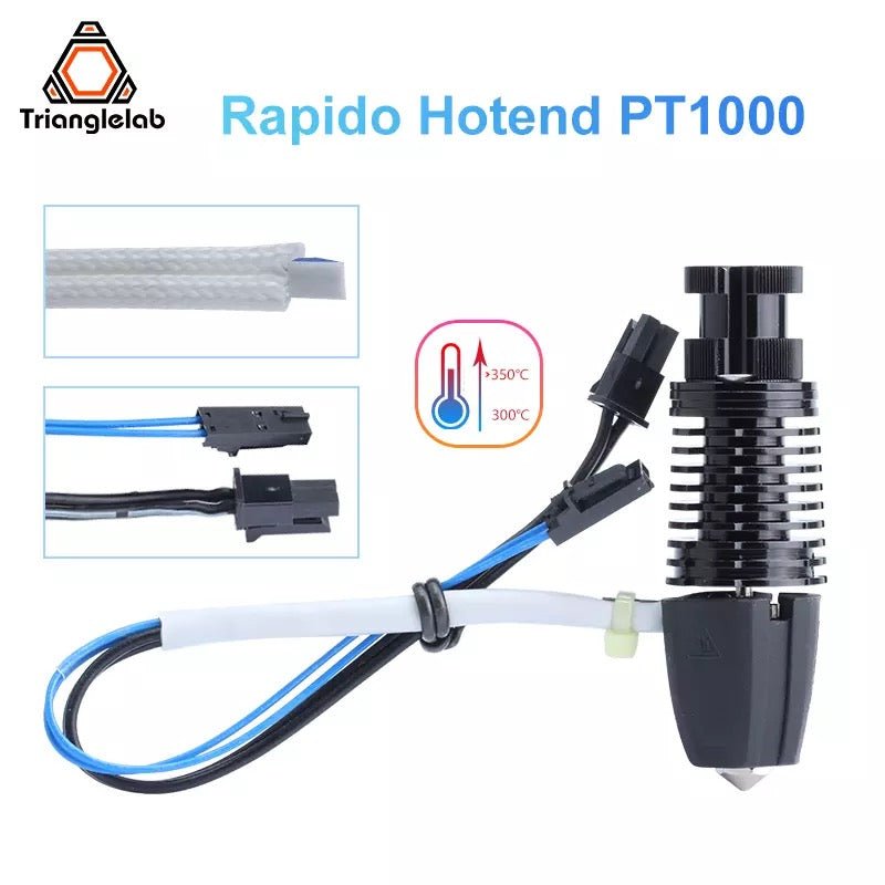 Phaetus Rapido (Rapido 2) Hot End (Hotend) - UHF / HF Standard and Plus (104NT and PT1000) West3D Printing