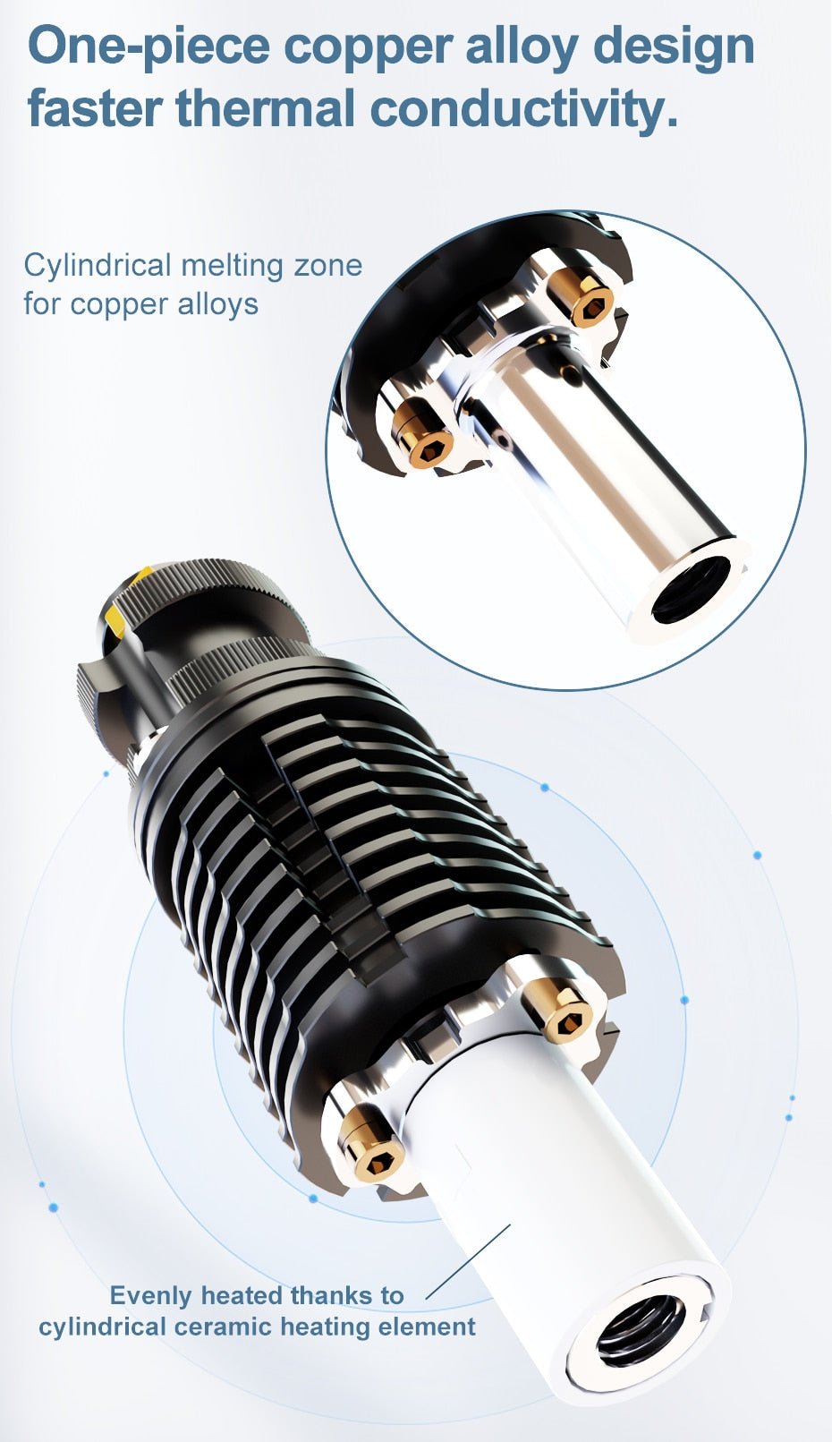 Phaetus Rapido (Rapido 2) Hot End (Hotend) - UHF / HF Standard and Plus (104NT and PT1000) West3D Printing