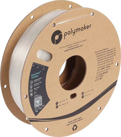 Polymaker PolyFlex TPU90 3D Printer Filament .75KG 1.75mm West3D Printing