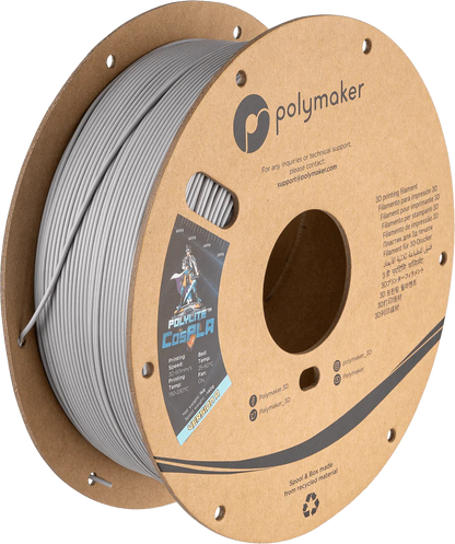 Polymaker PolyLite CosPLA Durable and Sandable PLA for Cosplay 3D Printer Filament 1KG 1.75mm West3D Printing