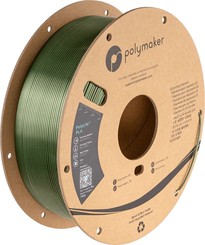 Polymaker PolyLite Silk PLA 3D Printer Filament 1KG 1.75mm West3D Printing