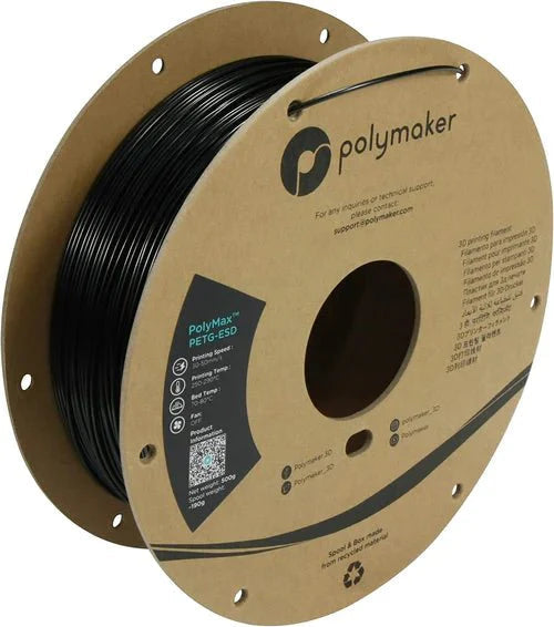 Polymaker PolyMax PETG-ESD (Electrostatic Discharge Safe) Filament 3D Printer Filament .5KG 1.75mm West3D Printing