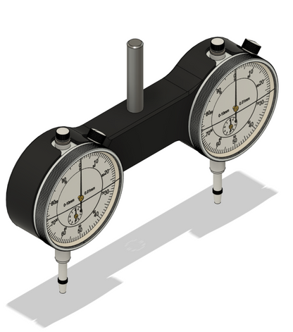 Tram Master – Dual Dial Indicator Precision Jig   Spindle Accessory   3DPrintiverse.com