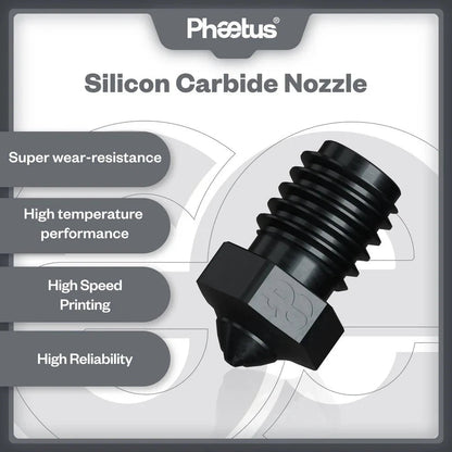 Silicon Carbide Nozzle V6 Style by Phaetus West3D Printing