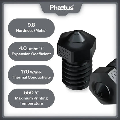 Silicon Carbide Nozzle V6 Style by Phaetus West3D Printing
