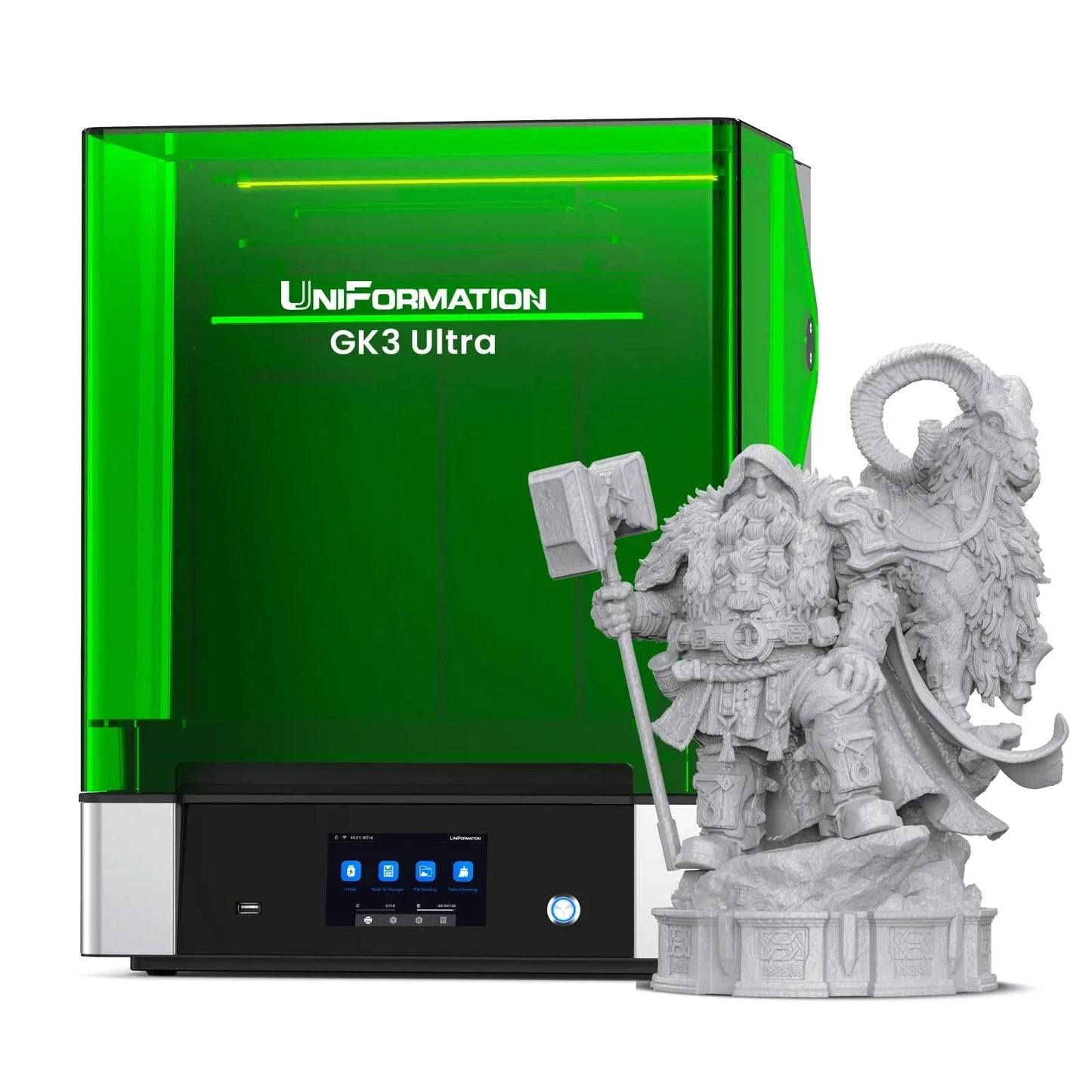 UniFormation GK3 ULTRA 16k SLA Resin Printer with HUGE 13.5" screen and 160x300x300mm build volume   3D Printer   3DPrintiverse.com