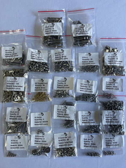 West3D Stainless Steel Fastener Kit for Voron 2.4 (BDF) West3D Printing