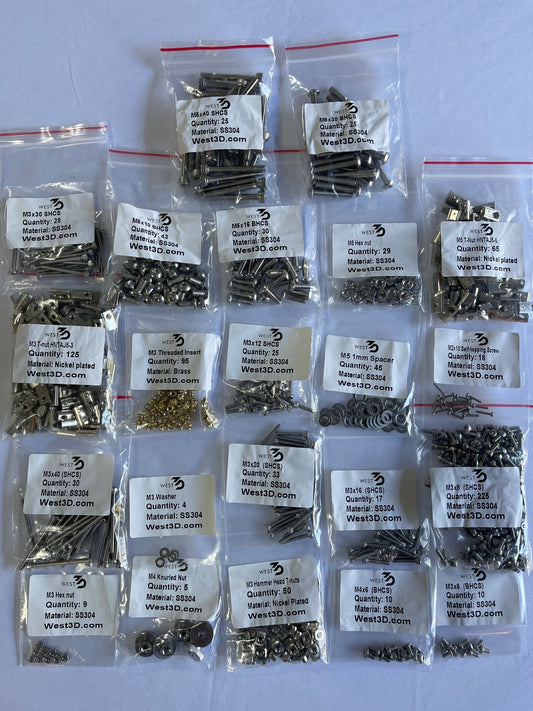 West3D Stainless Steel Fastener Kit for Voron 2.4 (BDF) West3D Printing